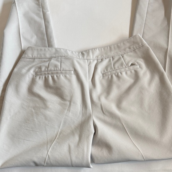 White House Black Market Light Gray Straight Leg Pants - Sz 10 - Picture 5 of 5